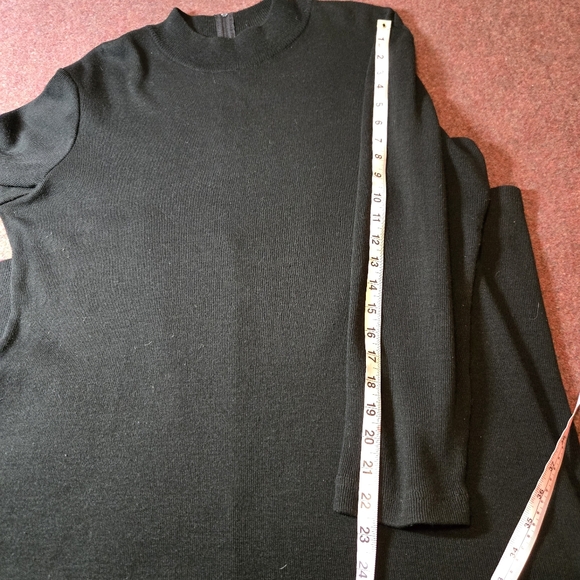 Vintage Mock Neck Knit Zipback Dress From Romania Size Large Y2K - Picture 8 of 10